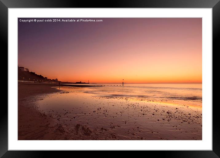  Bournemouth rising.  Framed Mounted Print by paul cobb