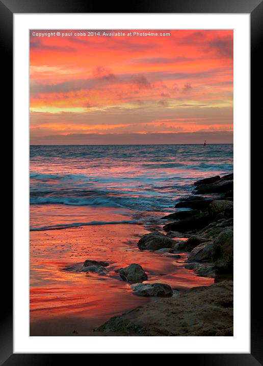  Solstice colours. Framed Mounted Print by paul cobb