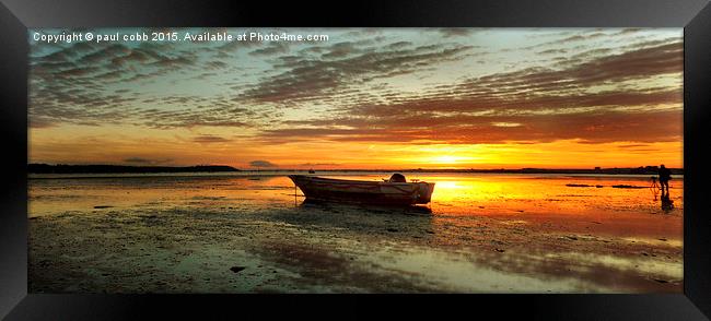  The evening veiw. Framed Print by paul cobb