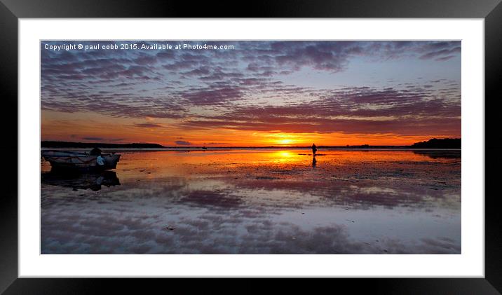  Into the sunset Framed Mounted Print by paul cobb