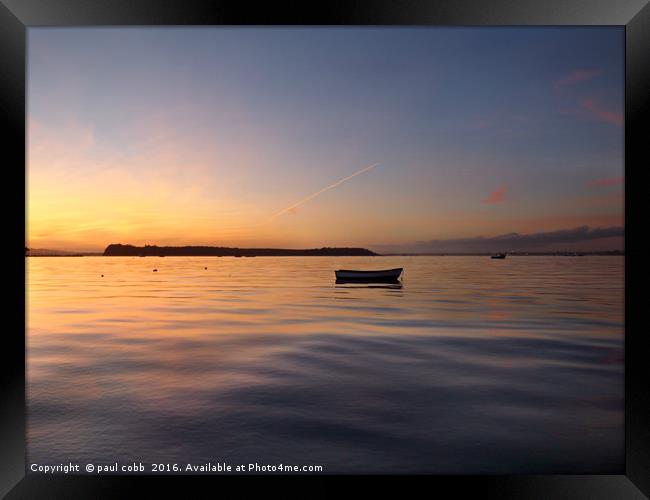 Little boat. Framed Print by paul cobb