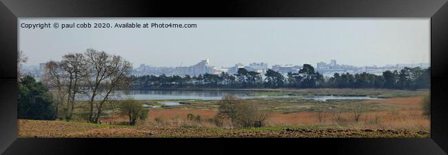 Across the bay. Framed Print by paul cobb