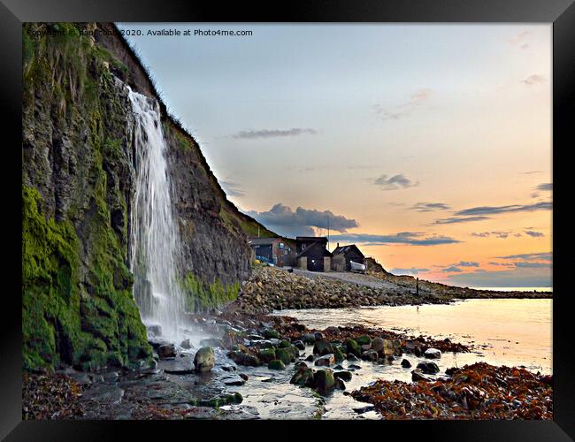 As the water flows. Framed Print by paul cobb