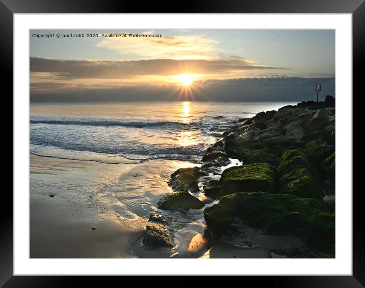 Capture the moment.  Framed Mounted Print by paul cobb