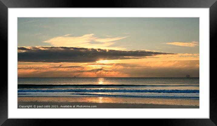 Sky cloud Framed Mounted Print by paul cobb