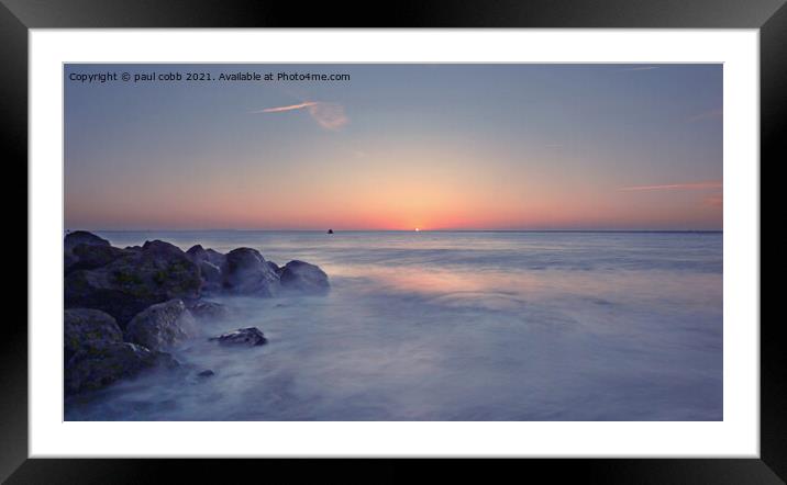 Just before dawn. Framed Mounted Print by paul cobb