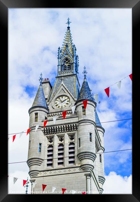 West Tower of the new Town House on Union Street,  Framed Print by Malgorzata Larys