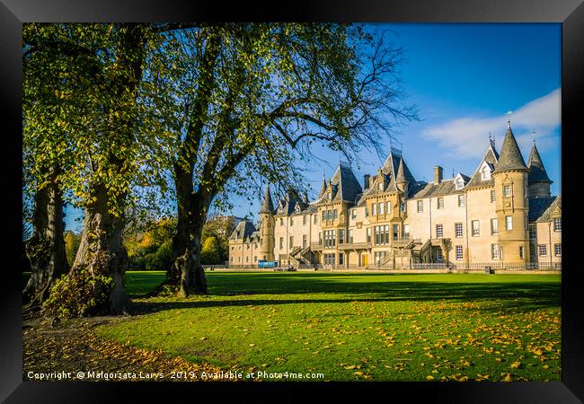 Callendar House/ Estate in Callendar Park, Falkirk Framed Print by Malgorzata Larys