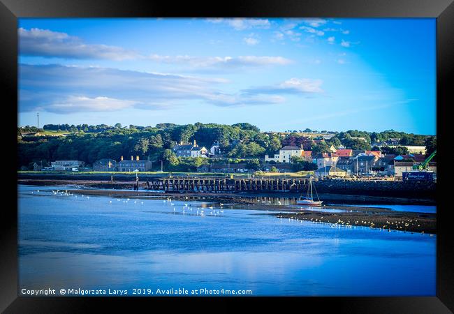 Panorama of Berwick Upon Tweed in England, UK Framed Print by Malgorzata Larys