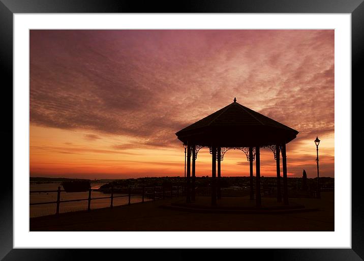 Sunset over Milford Haven Framed Mounted Print by Mandy Llewellyn