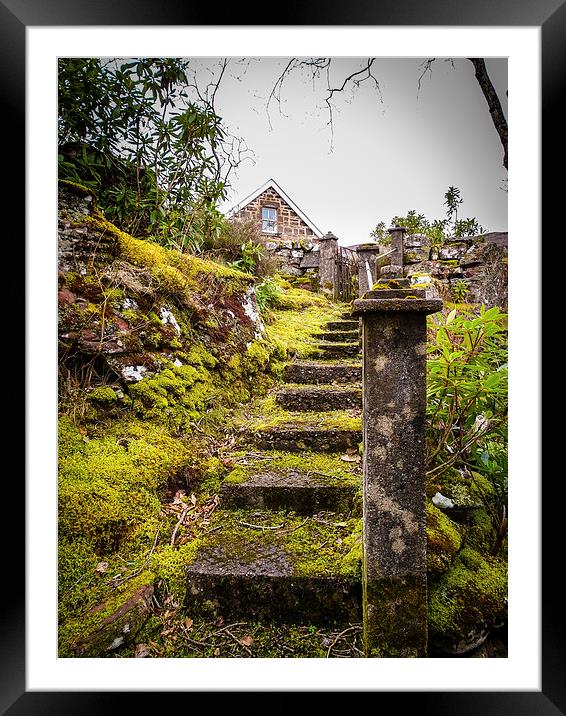 Cottage steps Framed Mounted Print by Ellie Rose