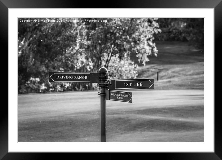 Time to tee off Framed Mounted Print by Simon Philp