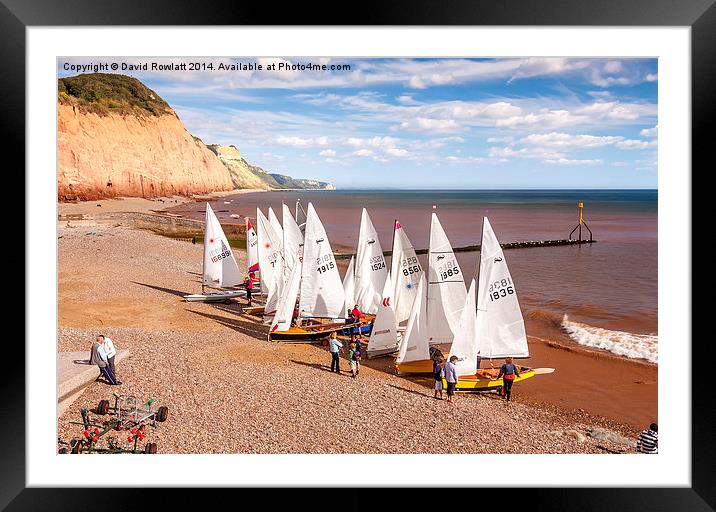 Sidmouth Sailing  Framed Mounted Print by Dave Rowlatt