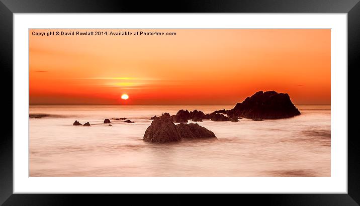 Orange Glow  Framed Mounted Print by Dave Rowlatt