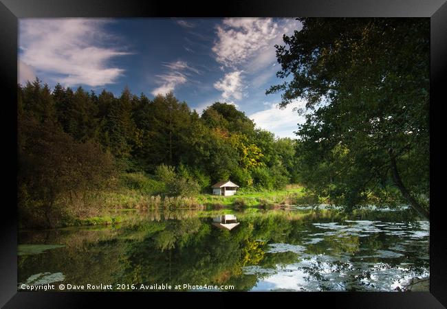 The Fishing Hut Framed Print by Dave Rowlatt