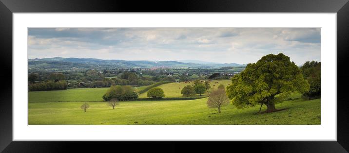 Distant Dartmoor Framed Mounted Print by Dave Rowlatt
