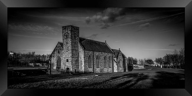 St Peters Church Monkwearmouth Framed Print by Ron Sayer