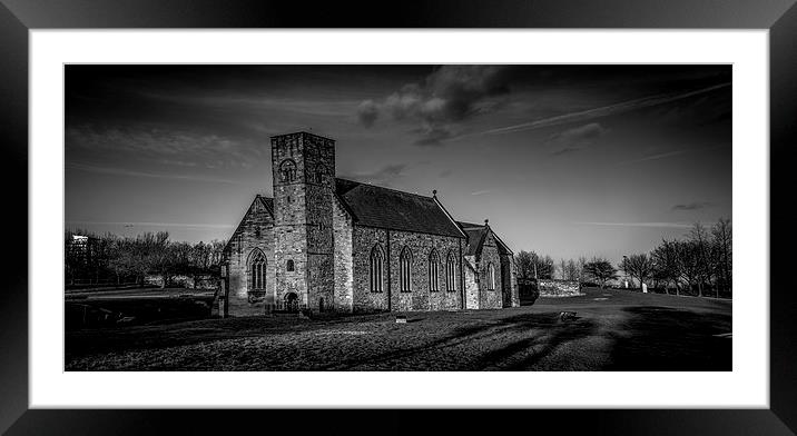 St Peters Church Monkwearmouth Framed Mounted Print by Ron Sayer