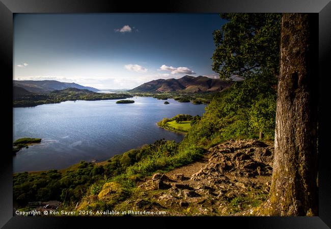 Surprise View Lakes  Framed Print by Ron Sayer