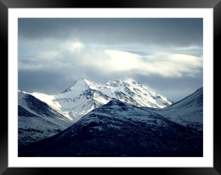 Break in the Storm, Anchorage Alaska Framed Mounted Print by Erin Hayes