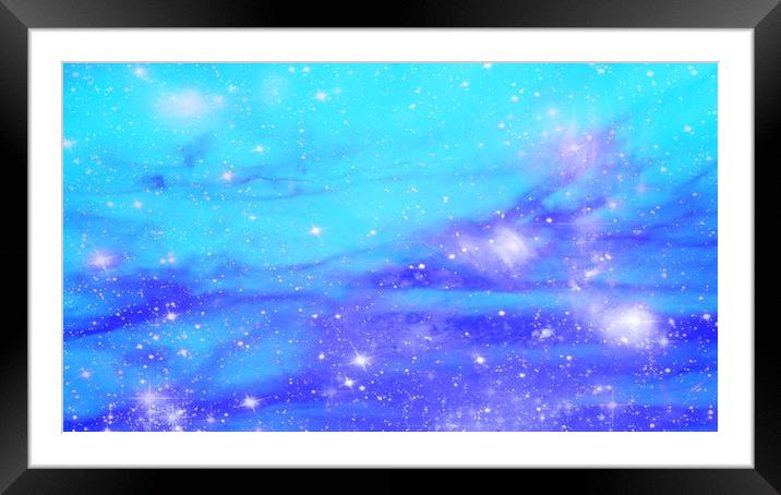 Earth Clouds to Space Clouds Framed Mounted Print by Erin Hayes