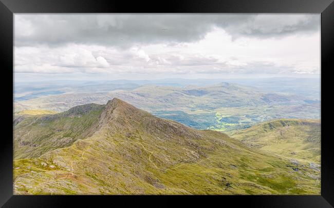 Snowdon - view to the east Framed Print by Mark Godden