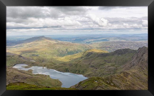 Snowdon - view to the north-east Framed Print by Mark Godden