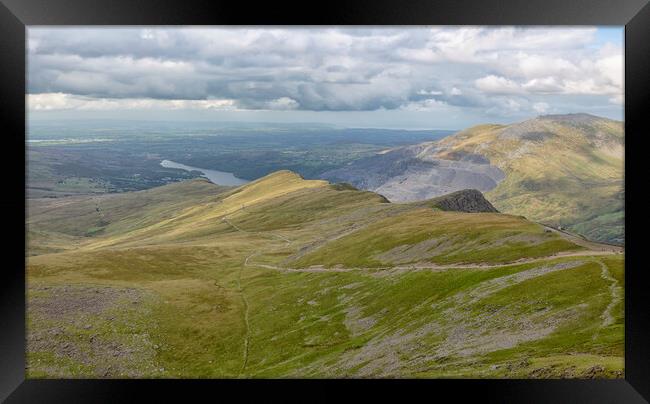 Snowdon - view to the north west Framed Print by Mark Godden