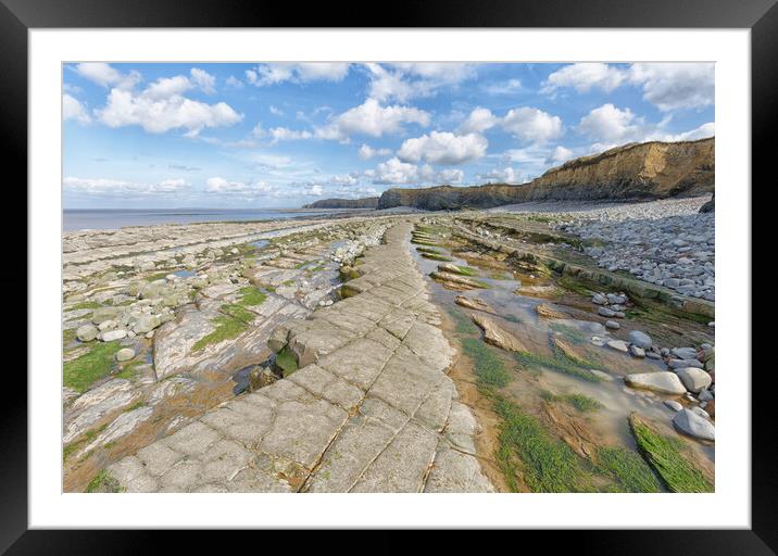 Kilve Beach Framed Mounted Print by Mark Godden