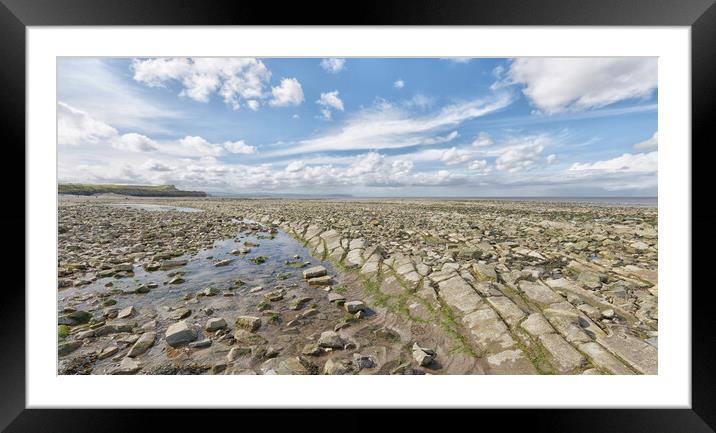 Kilve Beach Framed Mounted Print by Mark Godden