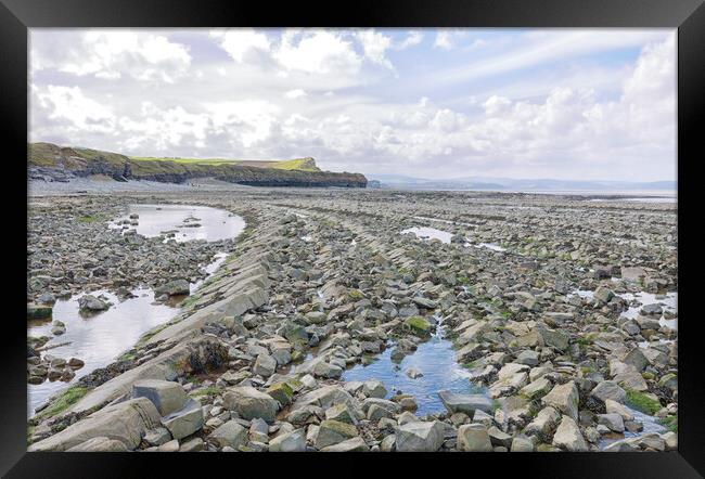 Kilve Beach Framed Print by Mark Godden