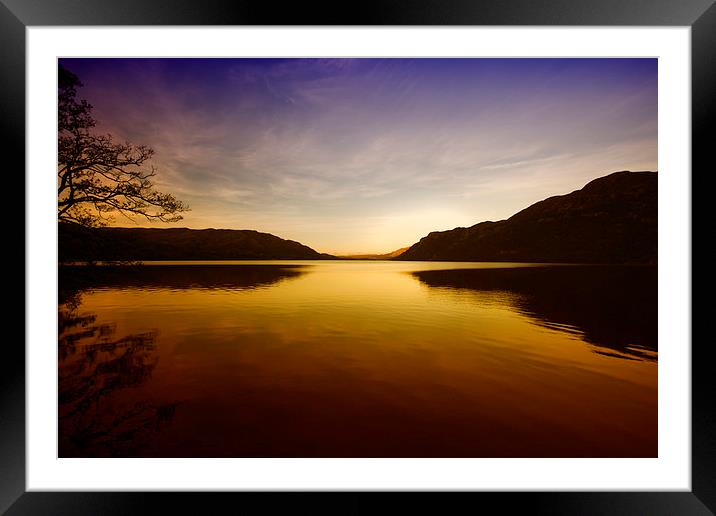  Ullswater Sunset Framed Mounted Print by Mark Godden