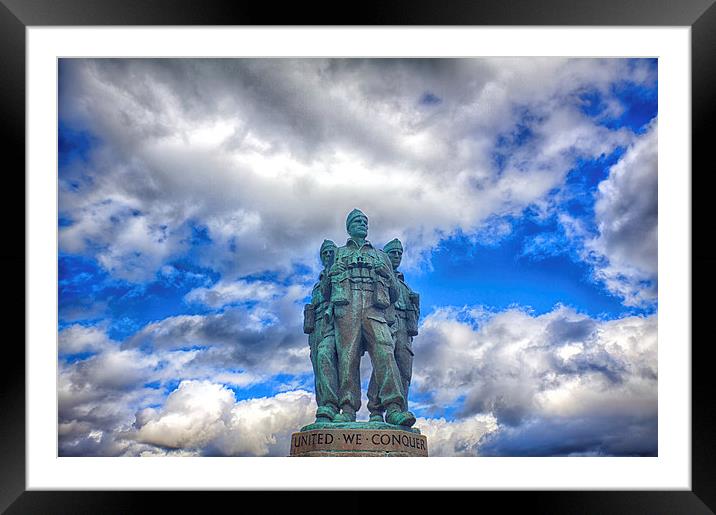 Commando Memorial Framed Mounted Print by Mark Godden