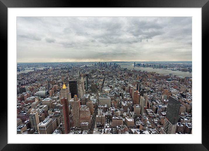  Manhattan.  Framed Mounted Print by Mark Godden