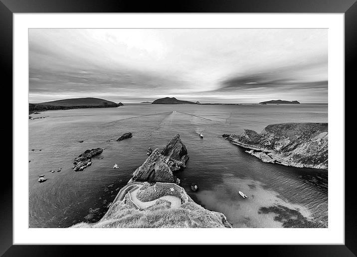 Boats at Dunquin Framed Mounted Print by Mark Godden