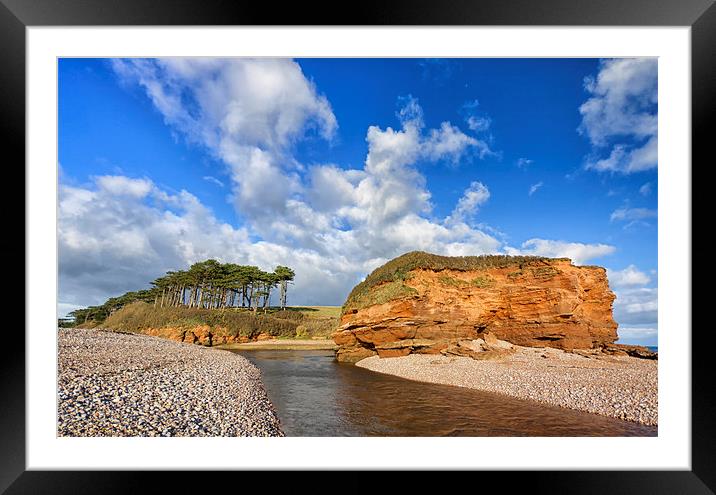  Budleigh Salterton Framed Mounted Print by Mark Godden