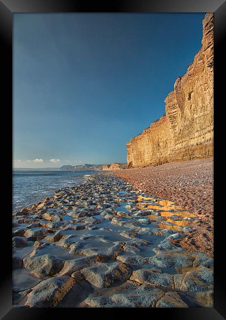  Bridport Sands (portrait). Framed Print by Mark Godden