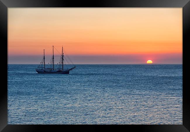  Tall Ship. Framed Print by Mark Godden