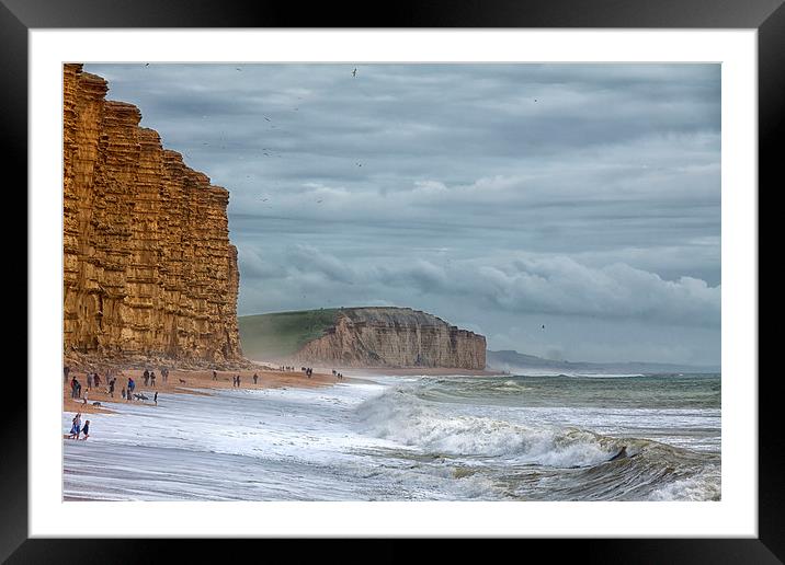  Beach Walk. Framed Mounted Print by Mark Godden