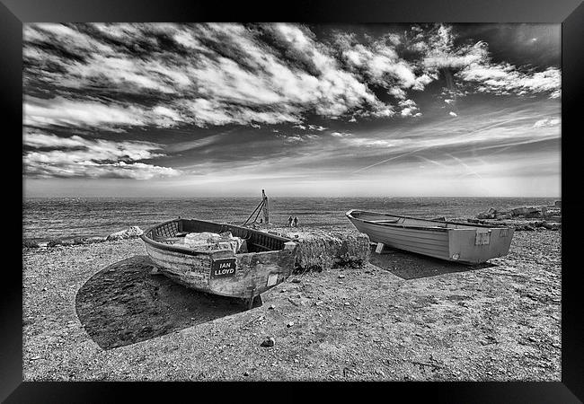  Fishin' Boats. Framed Print by Mark Godden