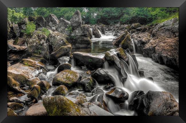 Dunkeld Hermitage Falls #2 Framed Print by Benjamin Hodges