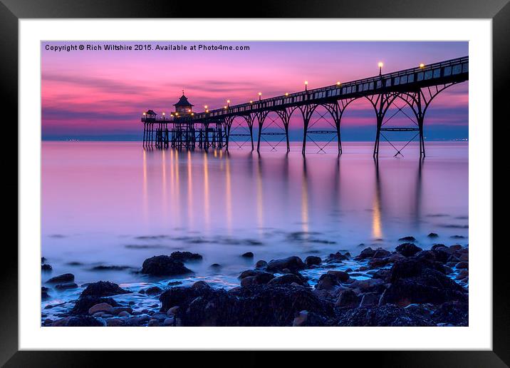  Clevedon Pier, Somerset Framed Mounted Print by Rich Wiltshire