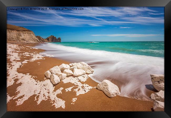  Seascape Durdle Door Framed Print by Rich Wiltshire
