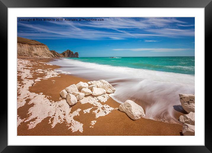  Seascape Durdle Door Framed Mounted Print by Rich Wiltshire