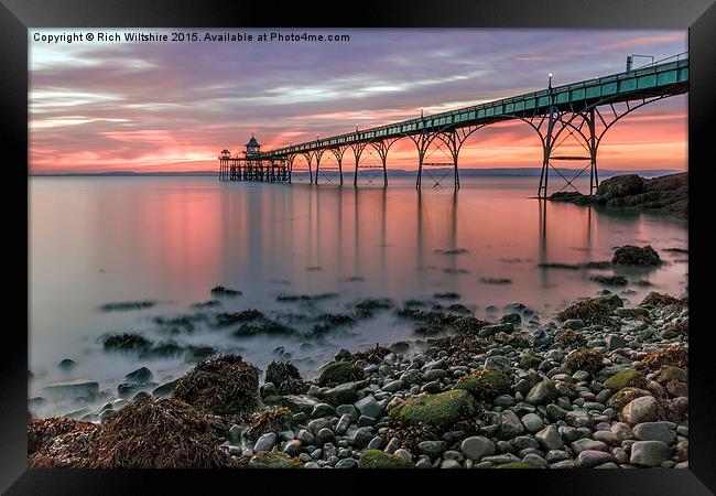  Sunset Clevedon Pier Framed Print by Rich Wiltshire