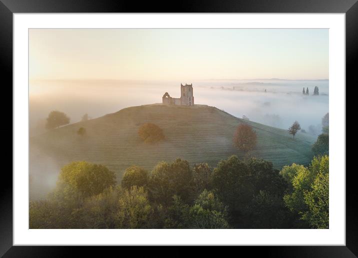 Rising Above The Fog Framed Mounted Print by Rich Wiltshire
