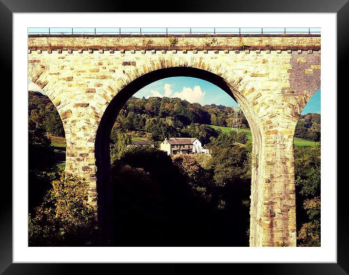  marple viaduct Framed Mounted Print by neil chapman