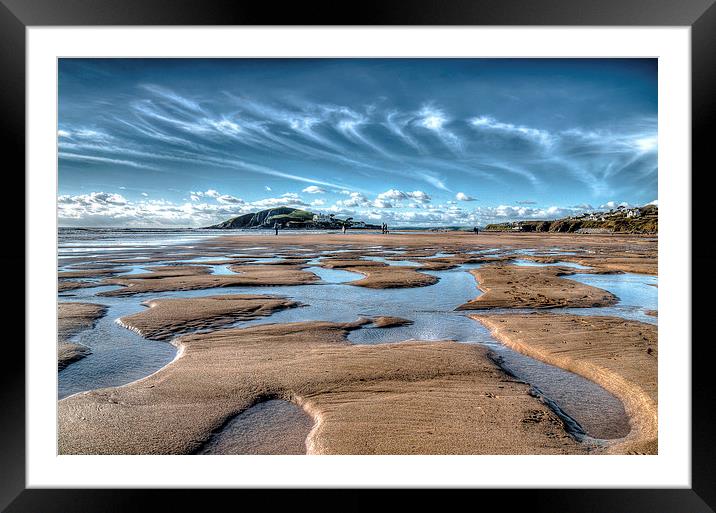  The Beach Framed Mounted Print by Ray Abrahams