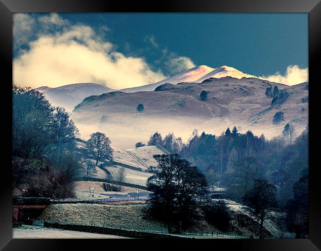  A Frosty Morning in The Lakedistrict Framed Print by Judith Lightfoot