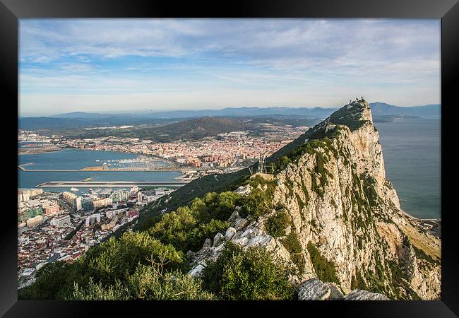  The Rock Of Gibraltar Framed Print by Judith Lightfoot